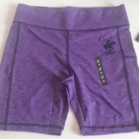 Beverly Hills Polo Club Shorts | Beverly Hills Polo Club Bike Shorts Purple Sz M | Poshmark